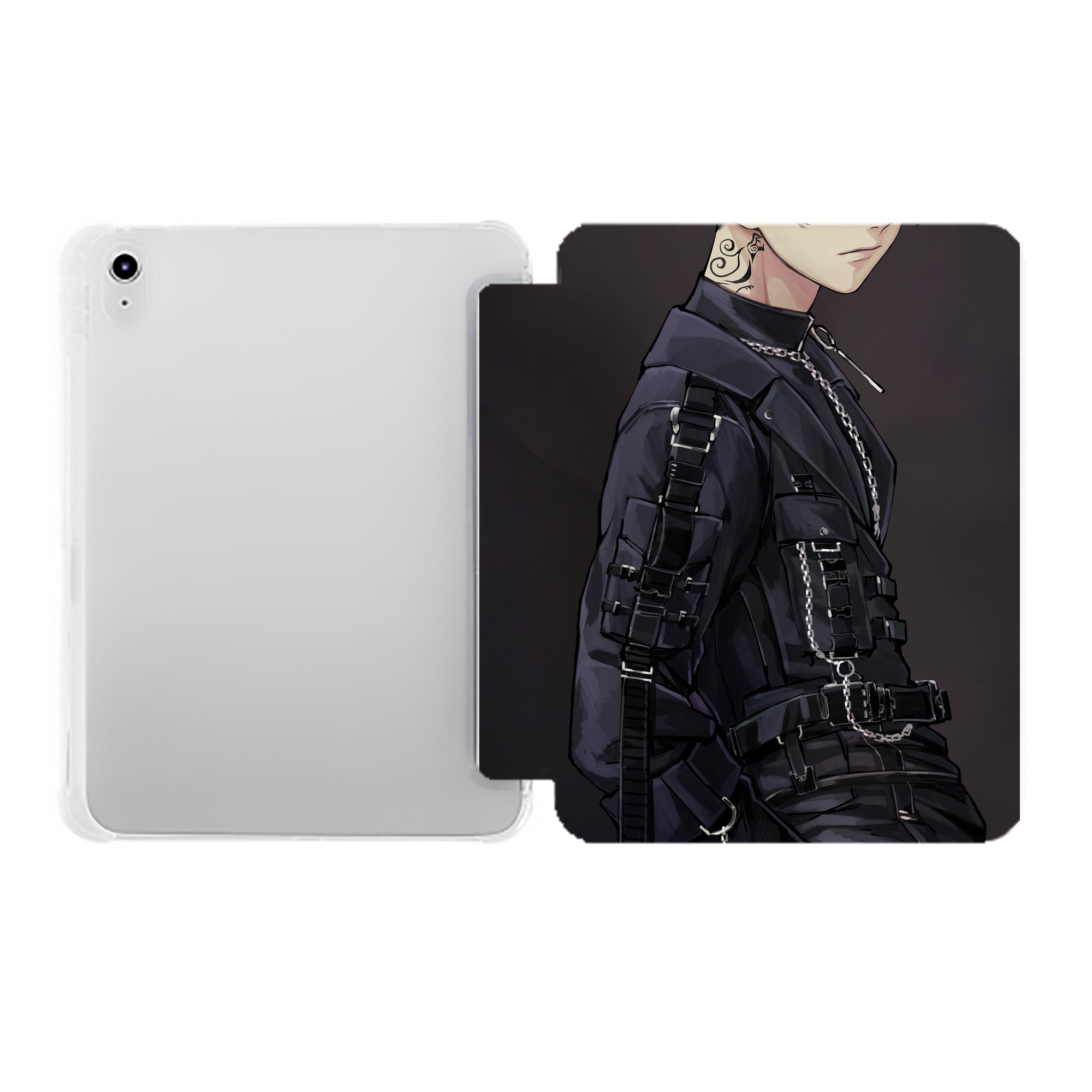（画像用） 東京リベンジャーズ Tokyo Revengers IPad ケース ペン収納付き 三つ折りスタンド PUレザー×シリコン 対応機種9.5/10.5/10.9インチ